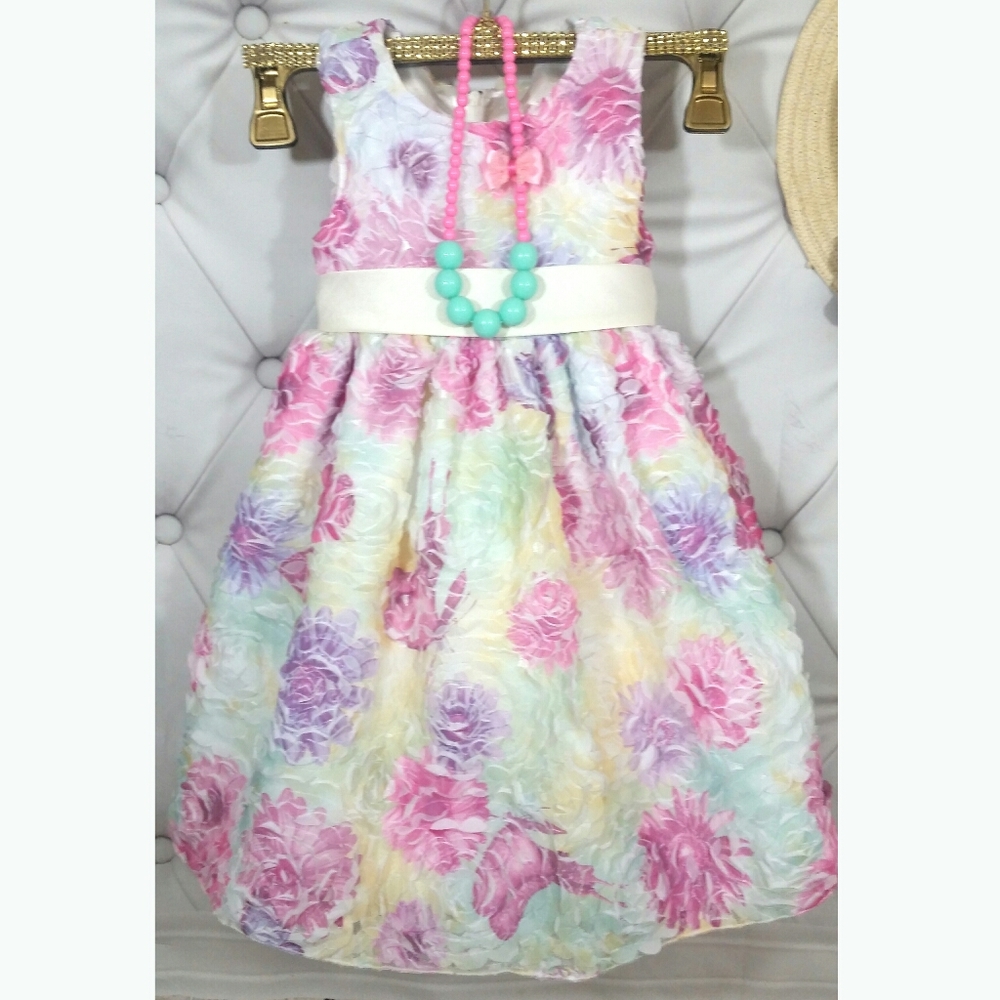 Fluffy tutu American Princess Party Dress Flowers